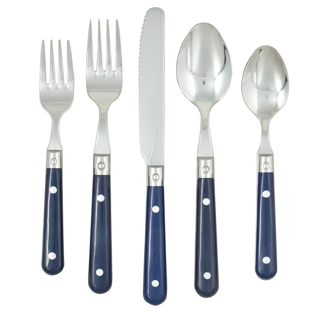 Blue stainless steel cutlery brand GIMEX