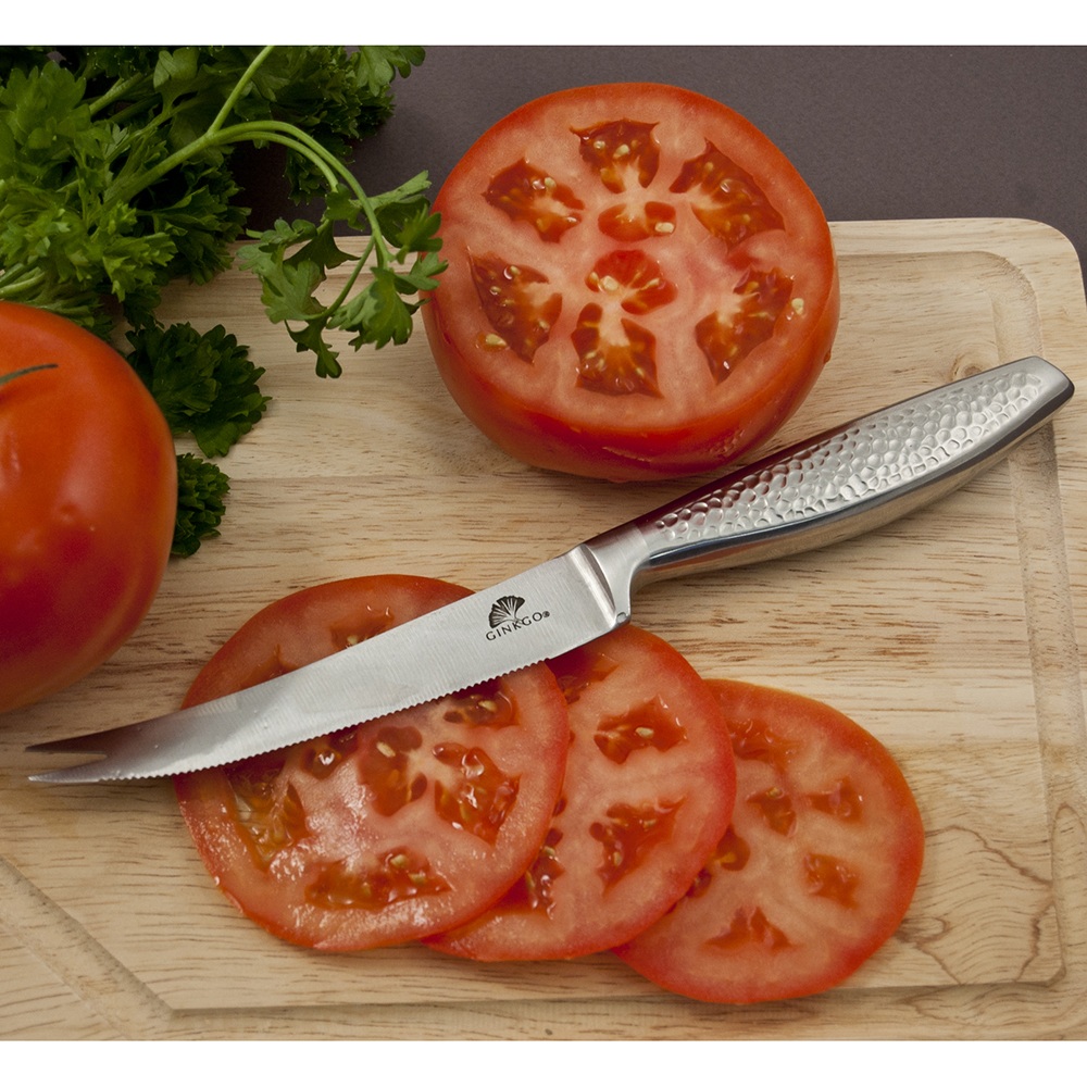Utility/Tomato Knife 4.5" Hang Tag Ginkgo International, Ltd